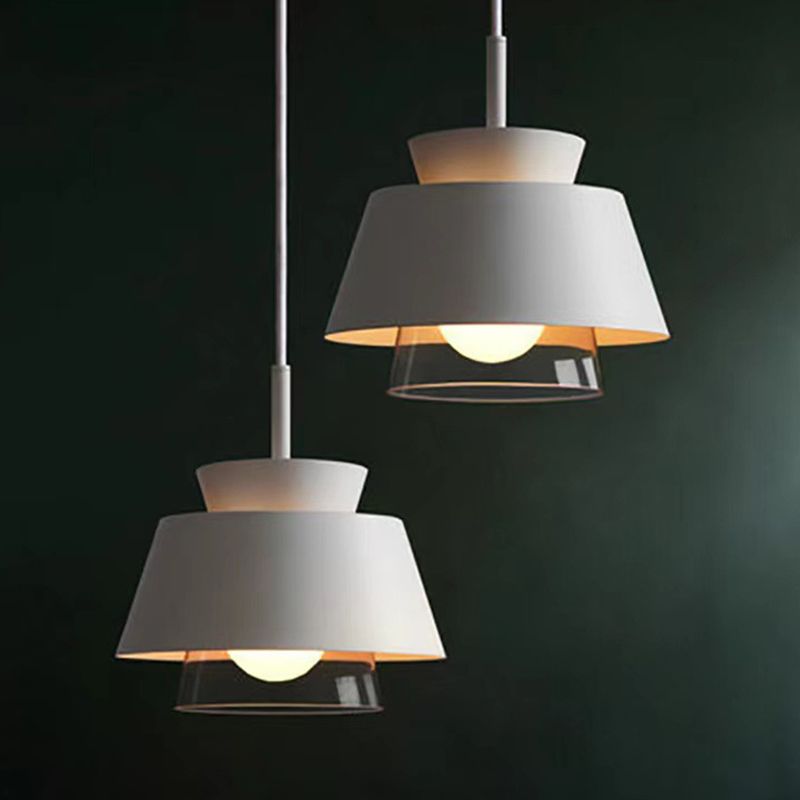 Modern Upside Down Trifle Pendant Light Metal Macarons 1-Light Pendant Lighting for Dining Room Table