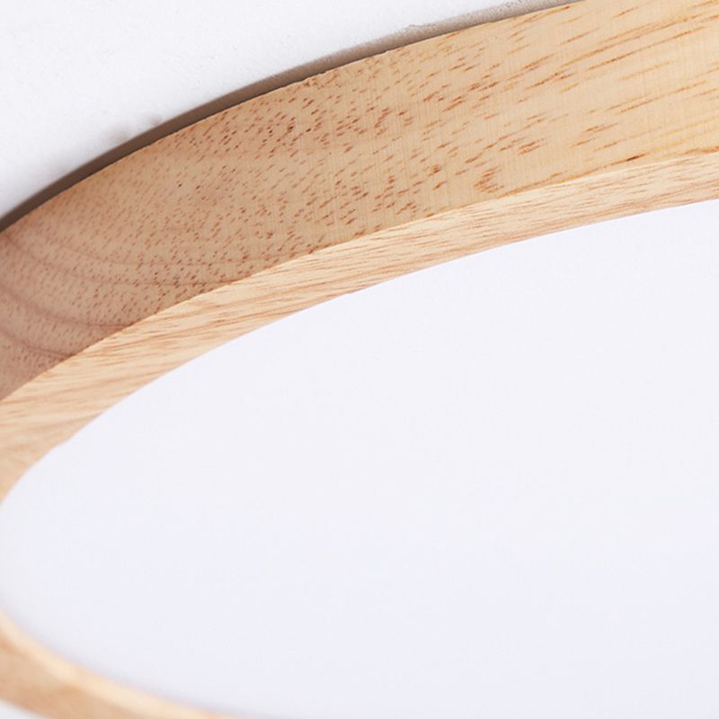 Luminaire de plafond encastré en bois moderne lampe de chambre lampe de chambre intérieure