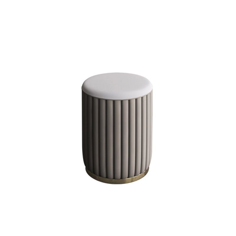 2 Storage Drawers Dresser with Mirror & Padded Stool Contemporary Stone Top Vanity