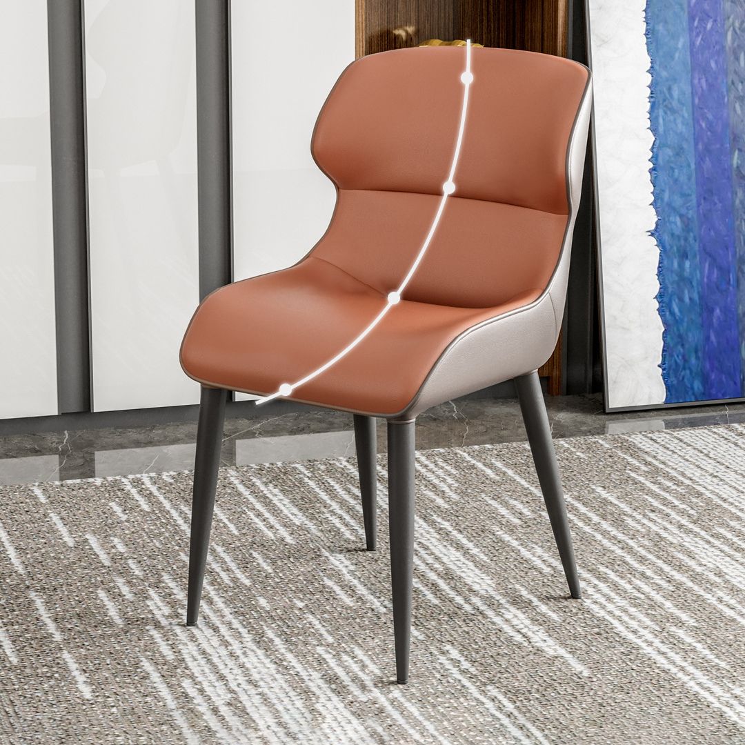 Ensemble de chaises avec accoudoirs à oreilles de cuisine et de salle à manger de style moderne (Ensemble de 4)