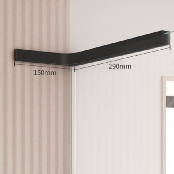 Simple Bathroom Tempered Glass Bath Screen, Frameless Fixed Partition Screen