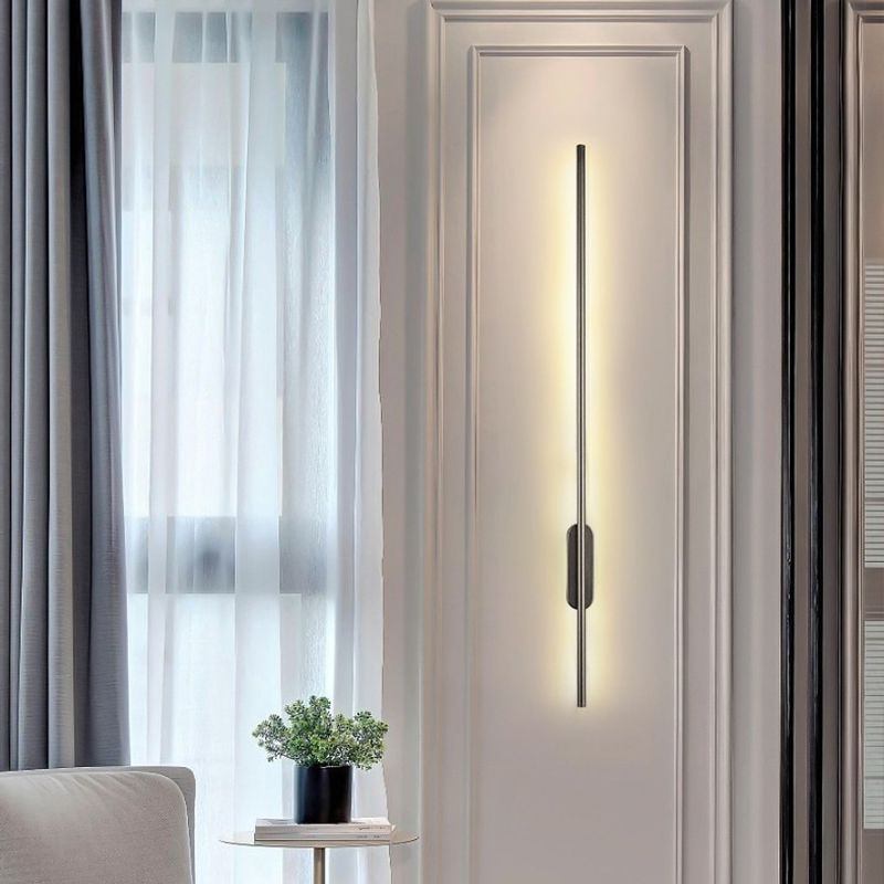 Éclairage mural en métal linéaire