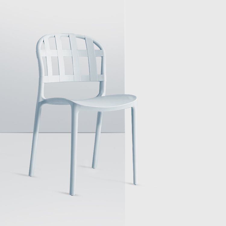 Plastic Armless Dining Chairs Scandinavian Style Home Dining Side Chair