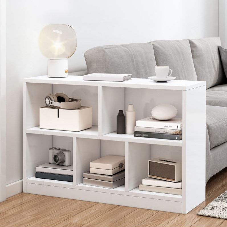 Closed Back Bookshelf Engineered Wood Bookcase for Study Room