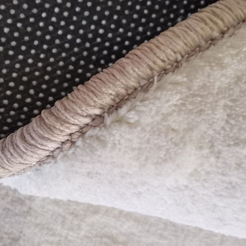 Nordischer Teppich mit unregelmäßigem Farbblockmuster, aprikosenfarbener Polyester-Teppich, schmutzabweisender Innenteppich für Heimdekoration