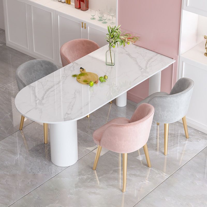 Glam Style Sintered Stone Dining Set 1/4/5 Pieces Dining Set for Dining Areas