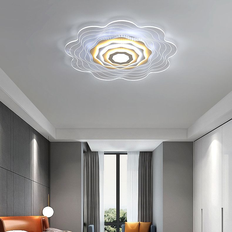 Luces llevadas del soporte rasante del claro del estilo moderno de las lámparas rasantes de acrílico del soporte de la flor