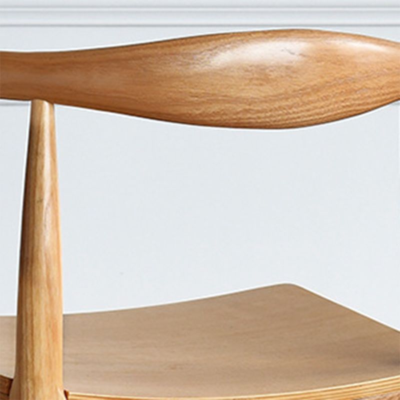 Contemporary Side Chair Wood Open Back Dining Room Chair for Indoor