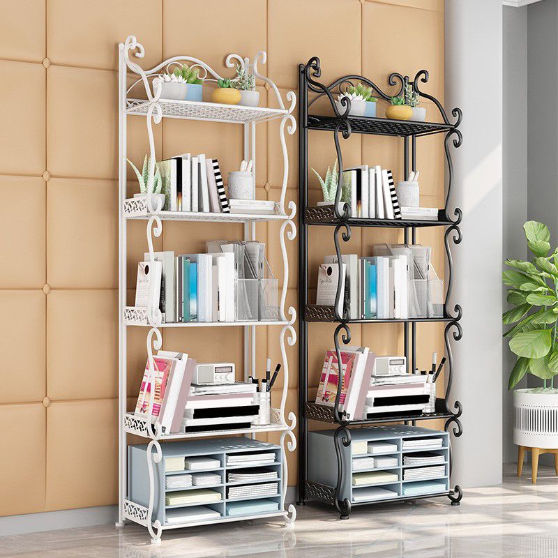 Contemporary Bookcase Metal Shelf Bookcase with Shelves for Living Room