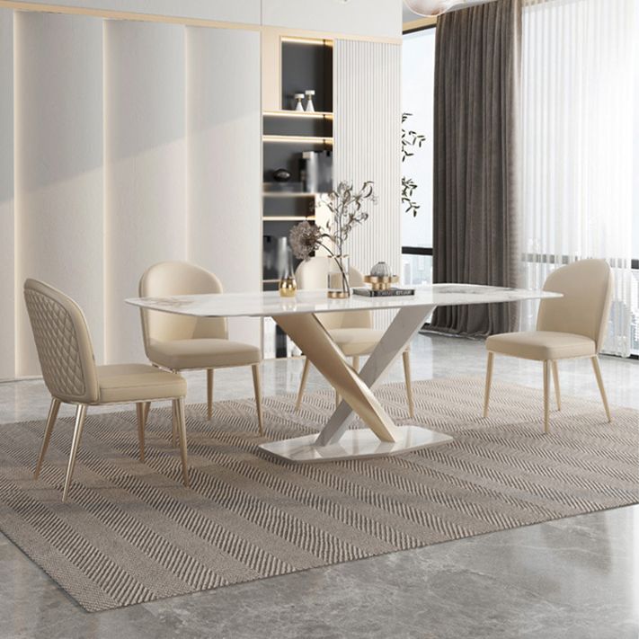 Glam Style Sintered Stone Dining Set 1/4/5/7/9 Pieces Dining Set