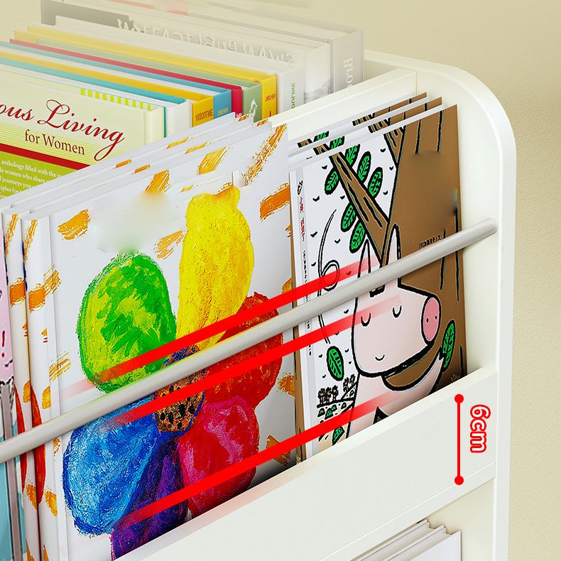 Contemporary Style Bookshelf Engineered Wood Bookcase for Home Study Room