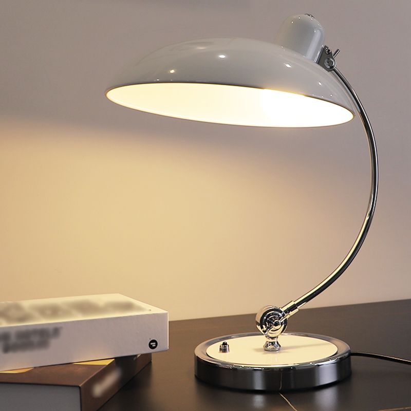 Nordic Arc Table Lamp Colorful Single Light Table Lamp with Metal for Bedroom