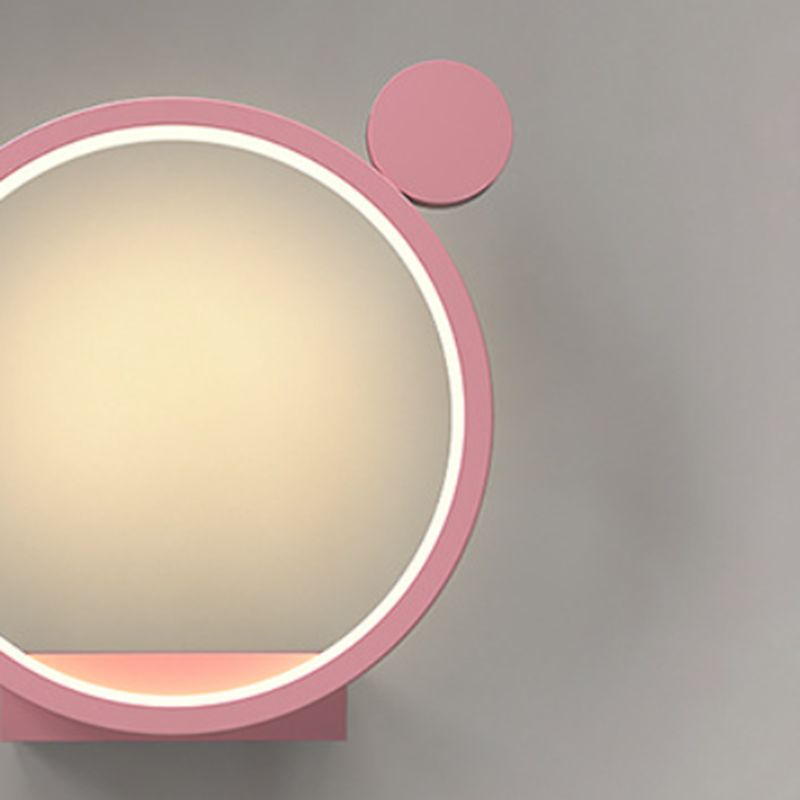 Metal Geometric Shape Wall Light Kid Style 1 Light Wall Light Sconce