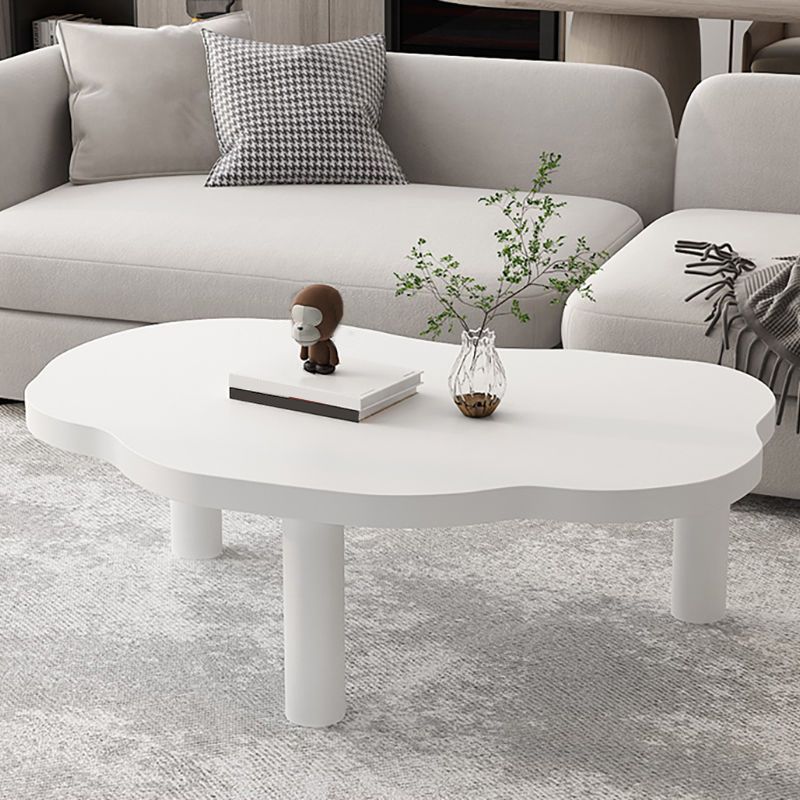 Nordic Style Free Shape Solid Wood 3 Legs Base Design Coffee Table