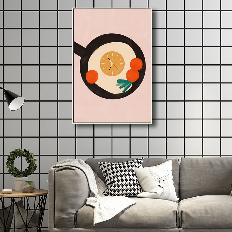 Textured Pan and Pancake Painting Children's Art Canvas Wall Decor, Multiple Sizes