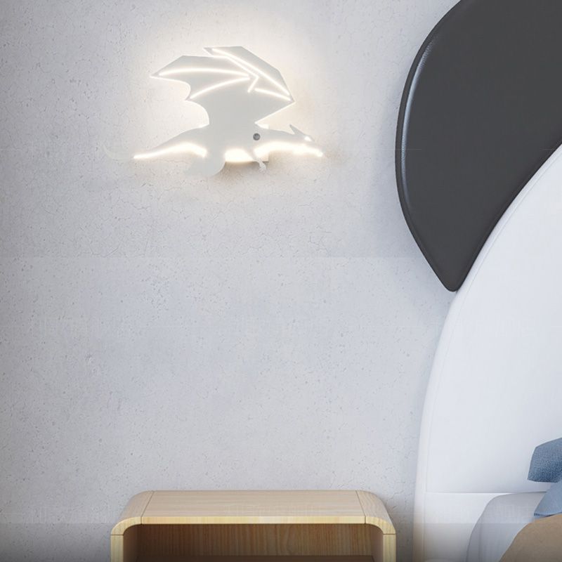 Dinosaurusvorm IJzeren Wall SCONCE LICHT Licht Simple Moderne stijl LED BUITEN WANDEL MOUT LIMMUTER