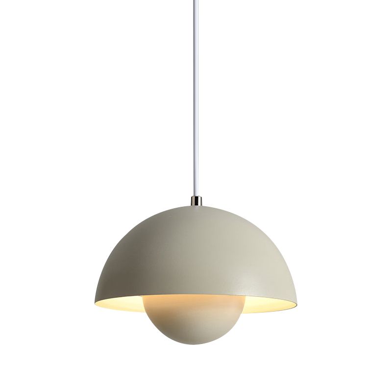 Modern Nordic Geometric Pendant Light Wrought Iron Macaron Hanging Lamp for Interior Spaces