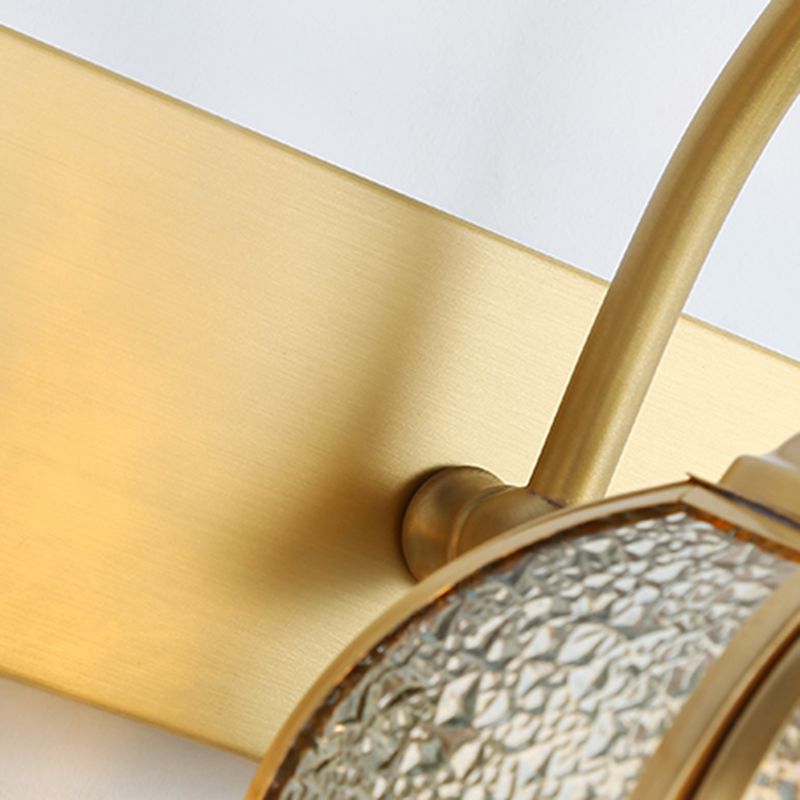 Luminaires muraux de vanité murale à LED en laiton pour toilettes de salle de poudre