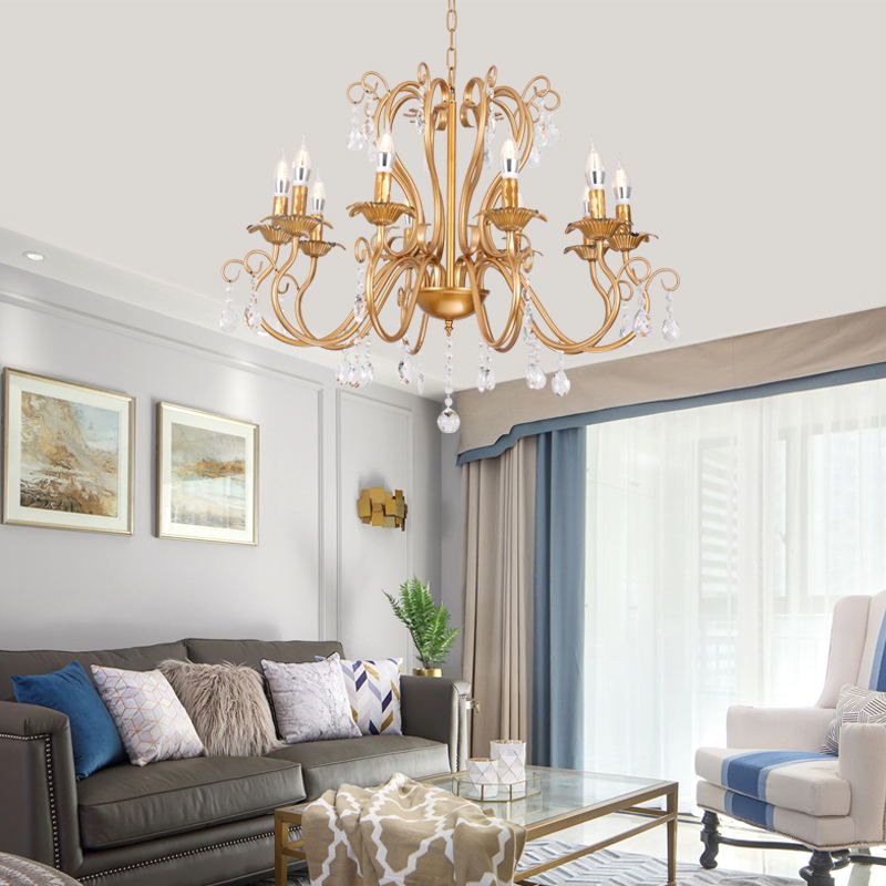 Wrought Iron Pendant Light Sputnik Contemporary Pendant Light for Living Room