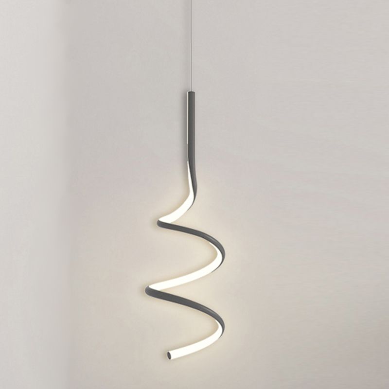 Zeitgenössischer Stil linearer Form Pendelleuchte Leuchte Metall 1 Lichthängerlampe