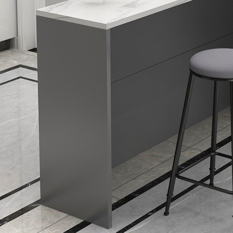 Contemporary Indoor Bar Dining Table Rectangle Bar Stool Table