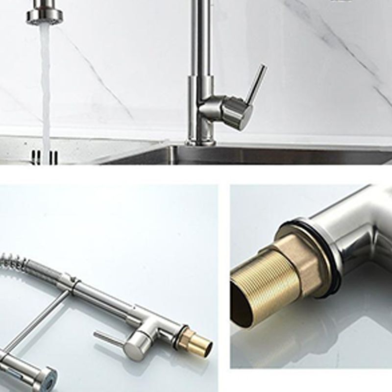 Farmhouse Kitchen Faucet Spring Spout One Handle High Arch Water Filler