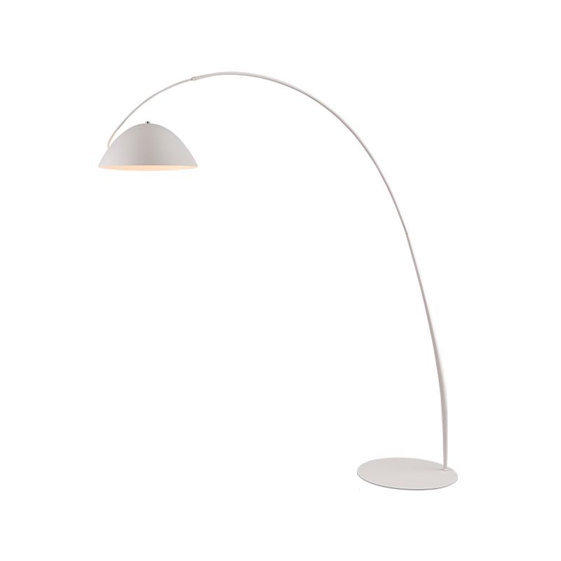 Minimalist Floor Lamp Adjustable 1 - Light Linear Floor Lighting in Black/White