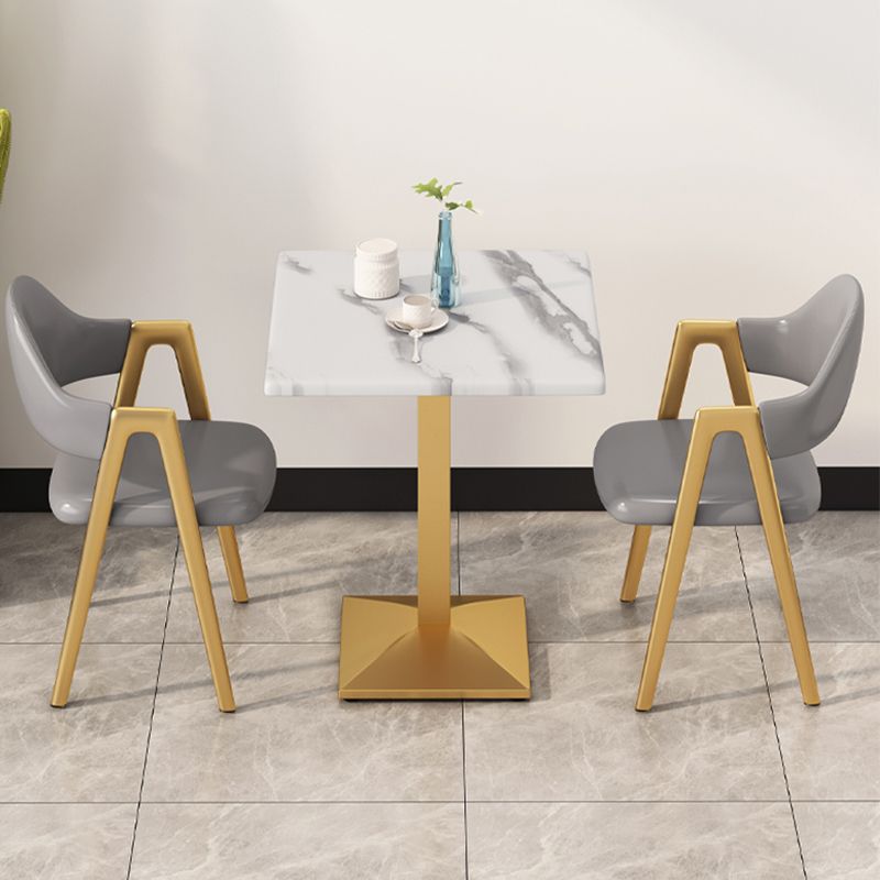 5 Pcs Dinette Set with Manufactured Wood Dining Table and Padded Chairs