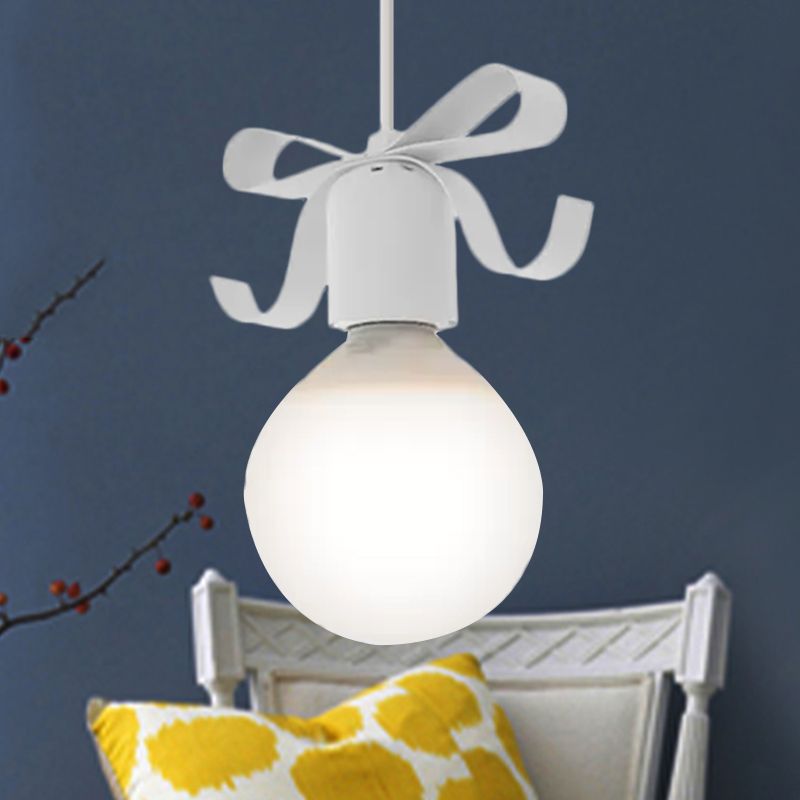1 Kopf offener Glühbirnen Anhänger Licht mit Schüssel Kinder Metall Hanging Light für Küchenkorridor