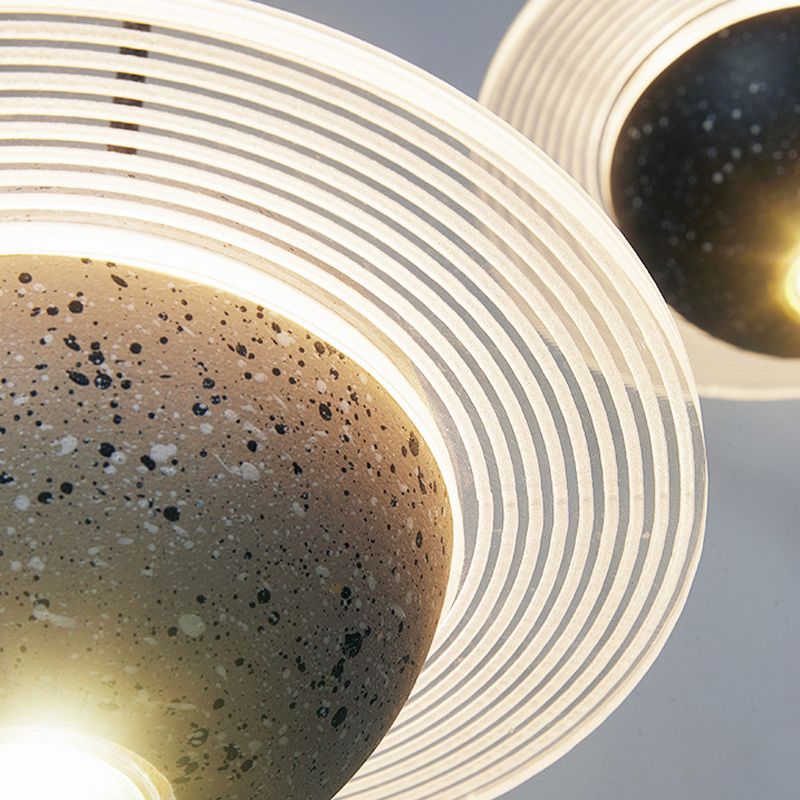 Globe minimalisme stijl hangende lamp enkele lichte stenen hanger lamp armatuur