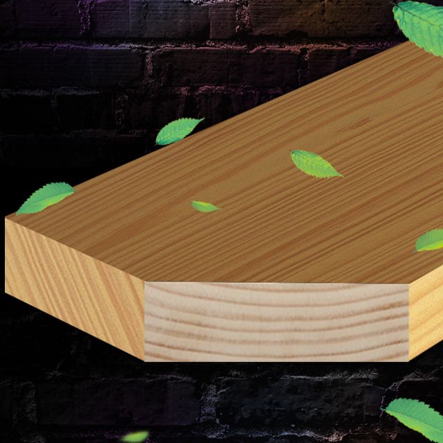 Industrial Bar Dining Table Rectangle Bar Solid Wood Table in Brown