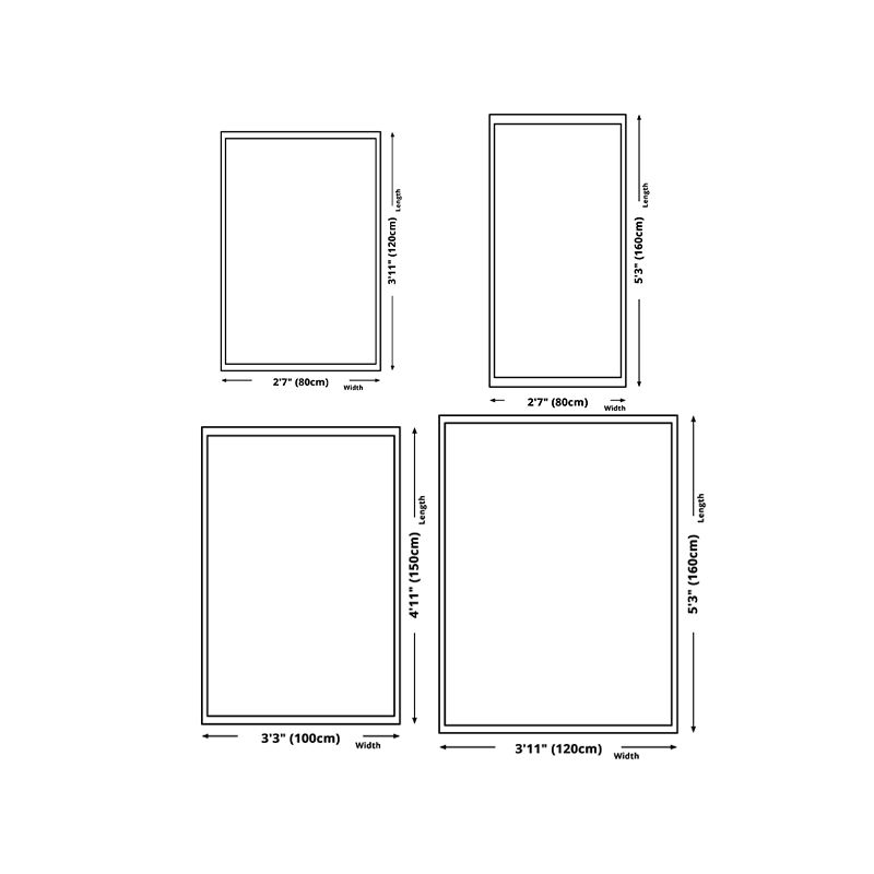 Simplicity Carpet Modern Abstract Print Rug Stain Resistant Area Rug for Living Room