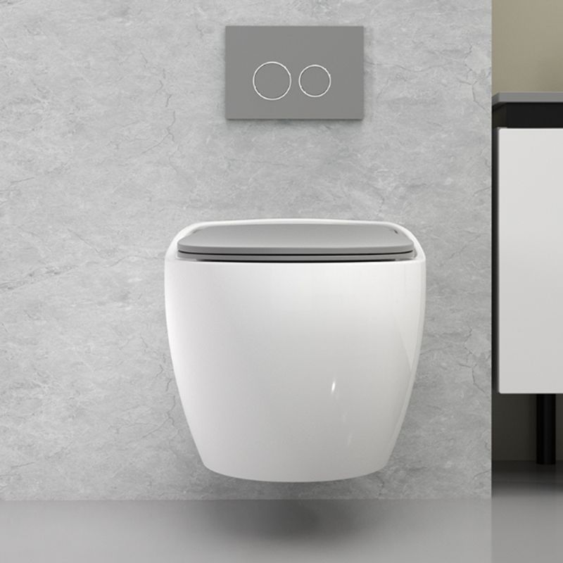 Contemporary Wall Hung Toilet Bowl Slow Close Seat Included Urine Toilet for Washroom