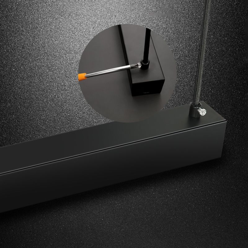 Caratteristico semplice moderno moderno a LED LED Isola sospesa a sospensione per ufficio sala da pranzo