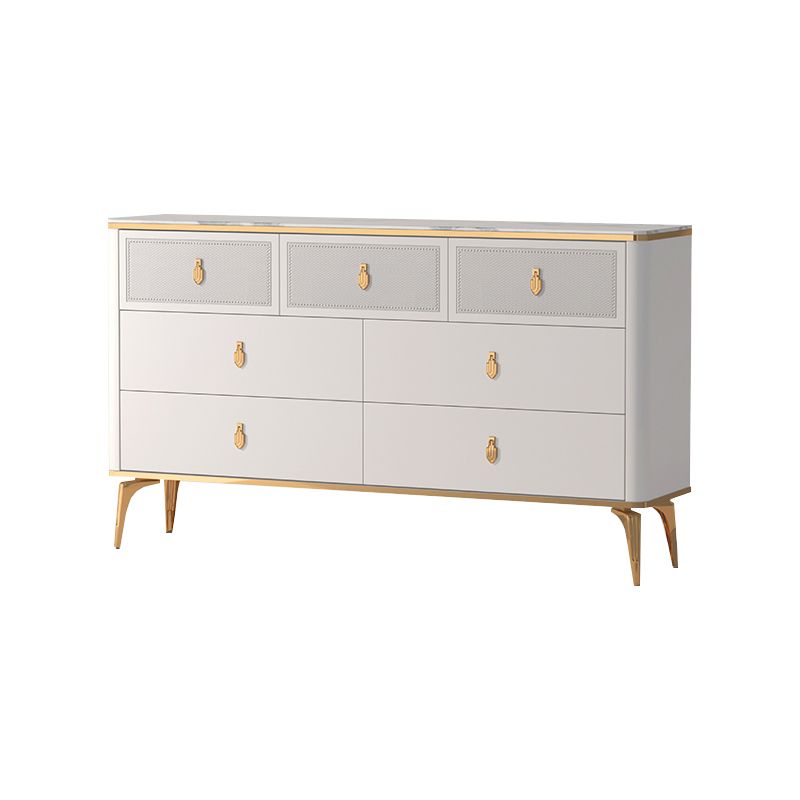 Modern Storage Chest Dresser Horizontal Storage Chest with Drawers