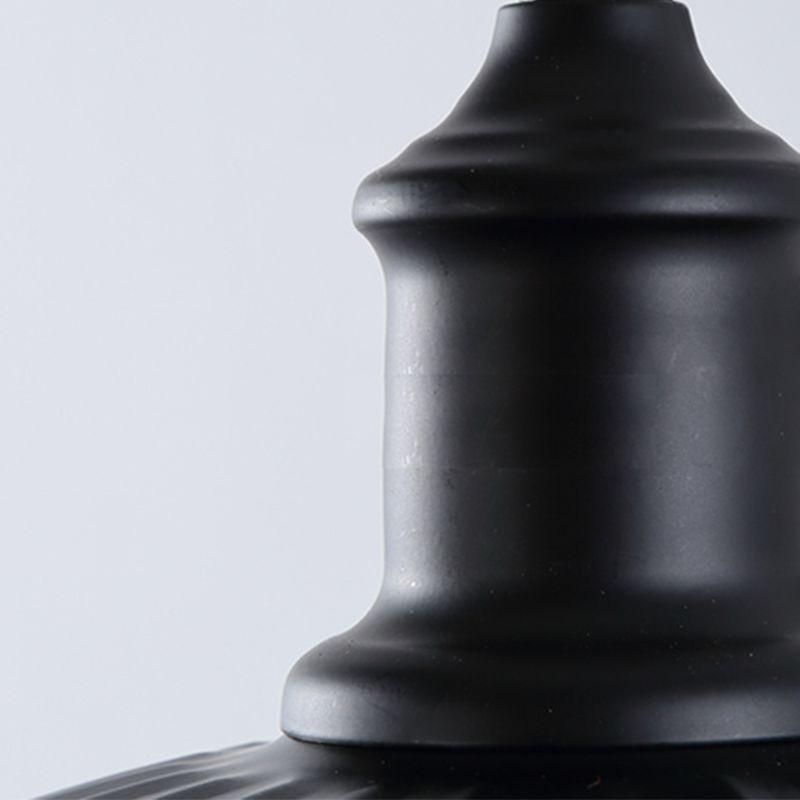 Illuminazione con funce murale in metallo in stile industriale Apparecchio di illuminazione da parete esterna in nero