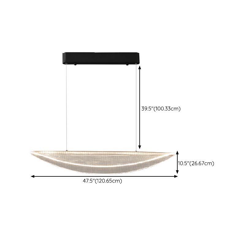 Clear Acrylic LED Pendant Ceiling Modernism Unique Kitchen Island Lighting