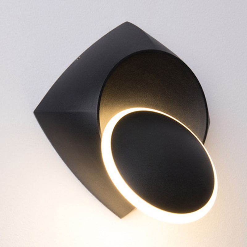 Geometric Shape Metal Wall Light Modern Style 1 Light Wall Light Sconce