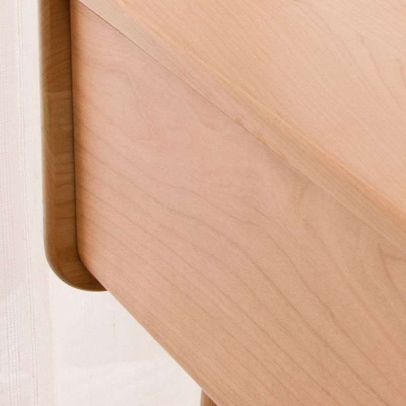 Glass Makeup Counter 18.11" Wide Solid Wood Vanity Tables with 1 Storage Drawers