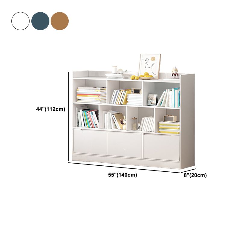 Scandinavian Engineer Wood Bookshelf 7.8" W Bookshelf for Home