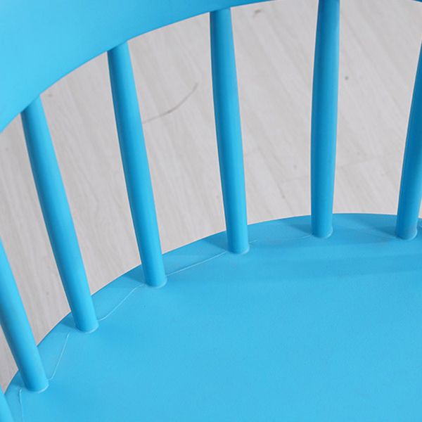 Contemporary Style Dining Chair Armless Chairs with Plastic Legs for Home
