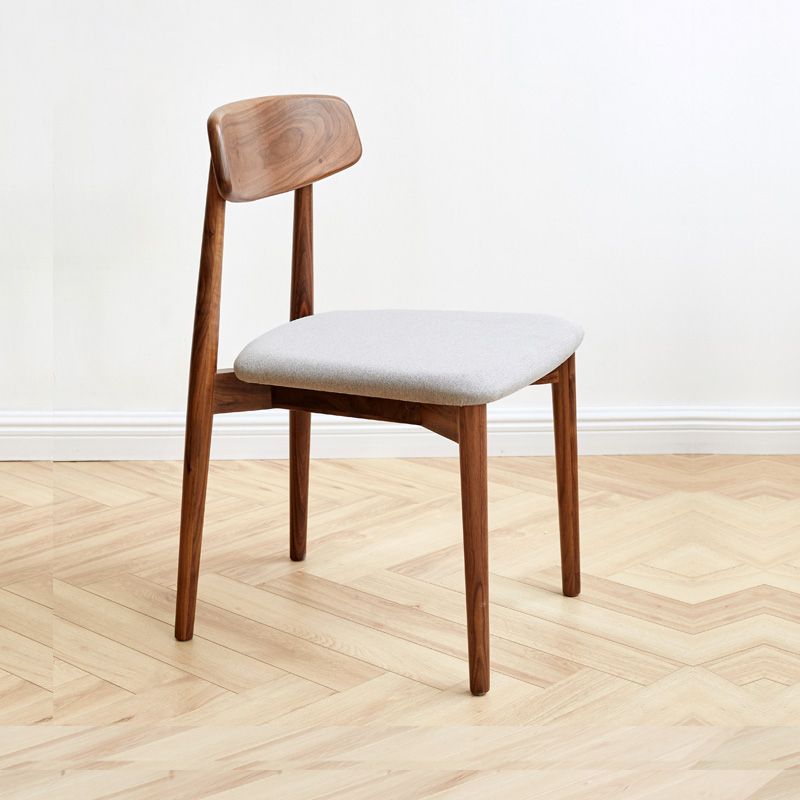 Indoor Contemporary Solid Wood Open Back Armless Dining Side Chair