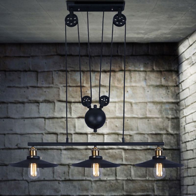 Metal 3 Lights Island Lighting Lighting Farmary Island Lights para bares y comedor