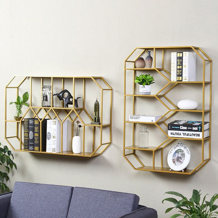 Metal Floating Book Shelf Wall Mounted Shelves Included Shelf Bookcase for Study Room