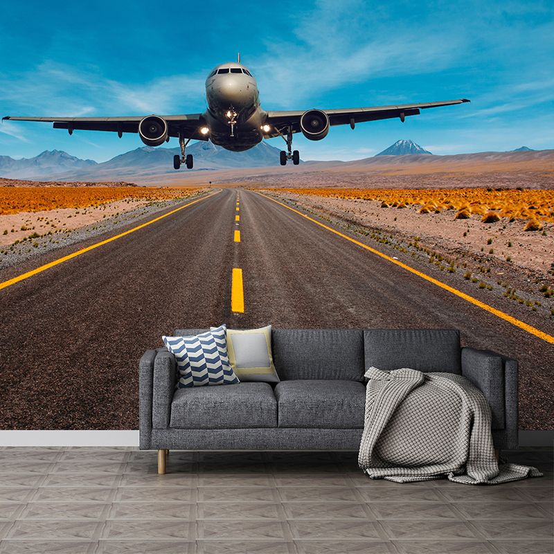 Photography Modern Murals Airplane Pattern Environment Friendly Decorative for Bedroom