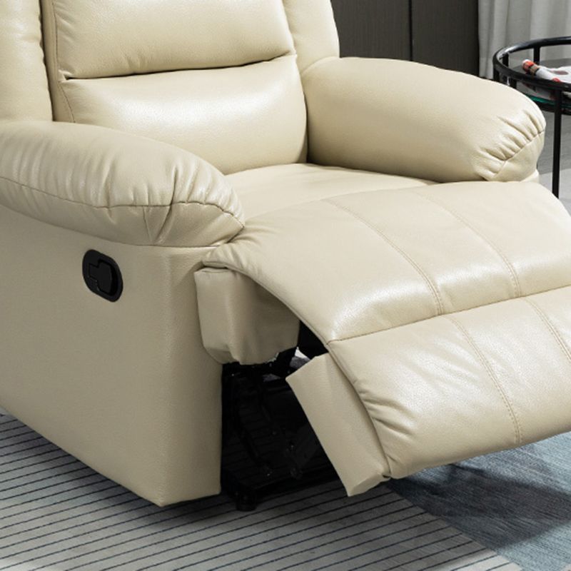 Contemporary Wing Chair Recliner Solid Color Indoor Swiveling Position Lock