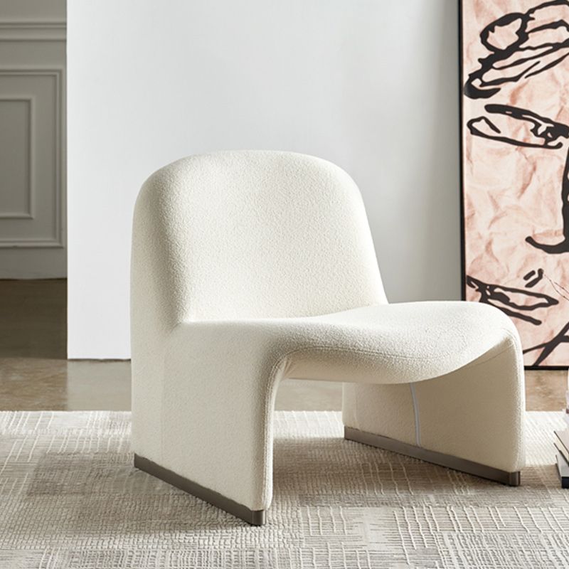 Scandinavian Accent Room Chair 24.8" Wide Fabric Lounge Accent Chair