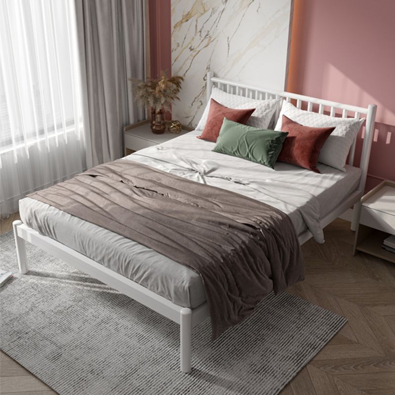 Queen Size Contemporary Metal Bed,40.15 " with Metal Legs Bed