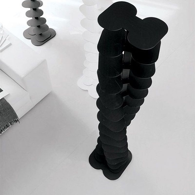 Home Office Geometric Bookcase Modern Style Metal Bookshelves