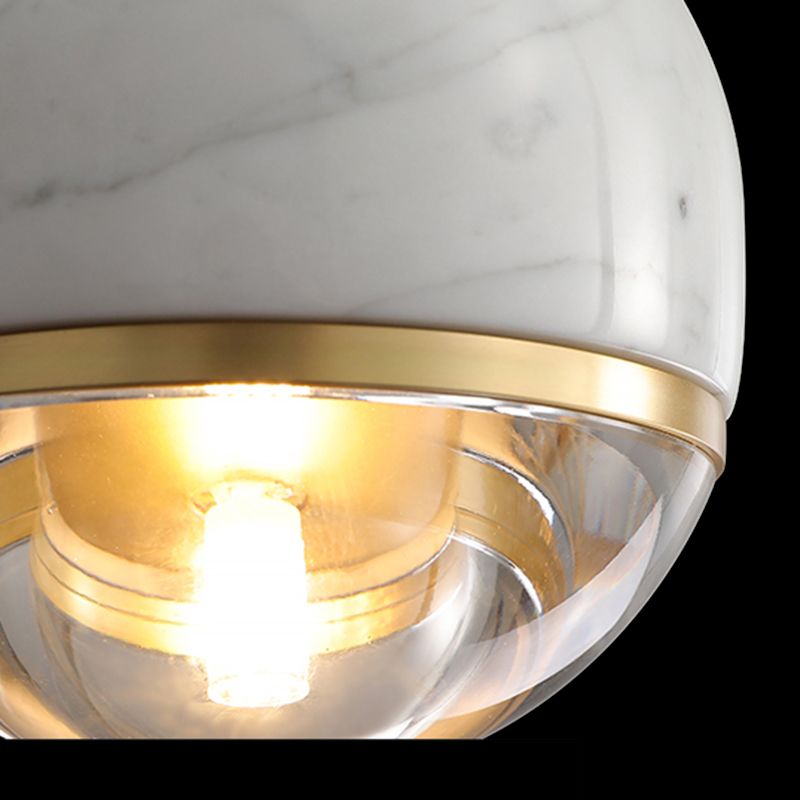 Noordse bolvormige hanger verlichtingsarmatuur stenen slaapkamer plafond hanglampje